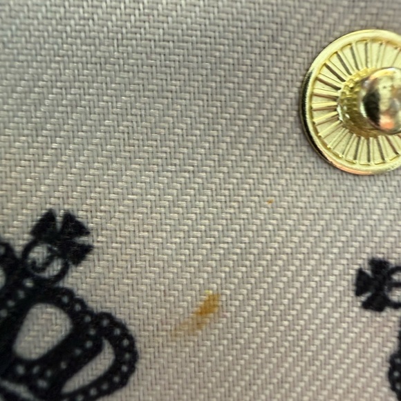 Juicy Couture Slate Blue Cross Body Wallet Purse 12 CC Slots Zips Close Embossed - Picture 5 of 9